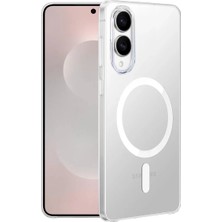 Uravas Store Galaxy S25 Edge Kılıf Pc Magsafe Şeffaf Kılıf - Şeffaf