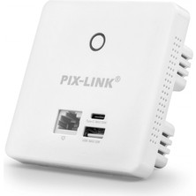 MiraLive Duvar Tipi Wifi Access Point Poe Destekli 300 Mbps - Beyaz LV-CAP08