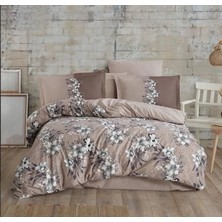 AyrStore Buğz Hobby Çift Kişilik Ranforce Nevresim Takımı Elvira Kahve