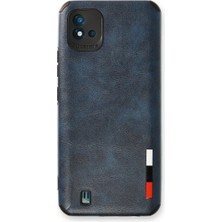 Buğz Realme C11 2021 Kılıf Loop Deri Silikon - Lacivert