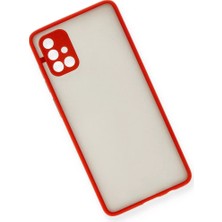 Najmaddin.com Newface Samsung Galaxy A71 Kılıf Montreal Silikon Kapak - Kırmızı