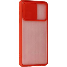 Najmaddin.com Newface Samsung Galaxy A01 Core Kılıf Palm Buzlu Kamera Sürgülü Silikon - Kırmızı