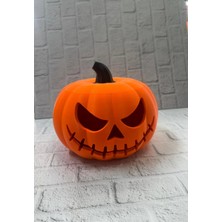 AyrStore Buğz Kapaklı Balkabağı Dekor Kutusu 21×15 cm Halloween Temalı Saklama