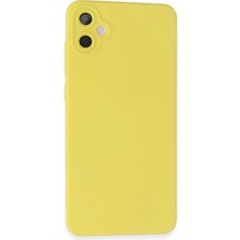Uravas Store Galaxy A05 Kılıf Nano Içi Kadife Silikon - Sarı