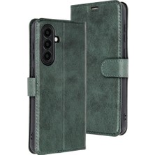 Buğz Samsung Galaxy A56 Kılıf Trend S Plus Kapaklı Kılıf - Yeşil