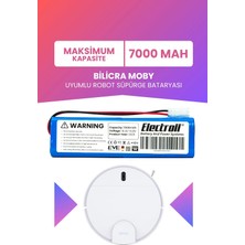 Electroll Bilicra Moby Batarya (Maksimum Kapasite) 7000MAH Pil Robot Süpürge Bataryası