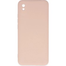 Uravas Store Redmi 9A Kılıf Nano Içi Kadife Silikon - Pudra