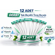 Uravas Store Derby Tek Bıçaklı Tıraş Bıçağı Avantajlı Paket Seçenekleri 12 Adet