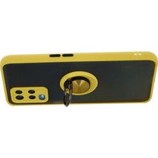 Najmaddin.com Newface Oppo A54 4g Kılıf Montreal Yüzüklü Silikon Kapak - Sarı