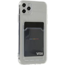 Uravas Store Iphone 11 Kılıf Kart Şeffaf Silikon - Şeffaf