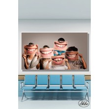 Şehzat Tekli, Yatay, Kanvas, Dekoratif, Duvar, Tablosu , Ağız ve Diş Sağlığı, Dişçi, Poliklinik,