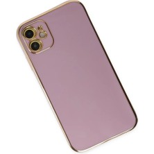 Najmaddin.com Newface iPhone 12 Kılıf Volet Silikon - Mor