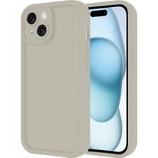 Buğz Iphone 14 Kılıf Viera Silikon - Krem