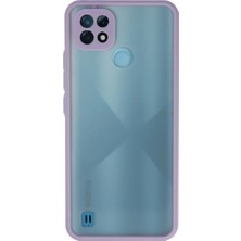 Buğz Realme C21 Kılıf Montreal Silikon Kapak - Mor