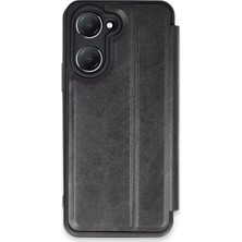 Buğz Vivo Y18 Kılıf Flip Cover - Siyah