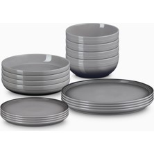 Le Creuset 16 Parça Lüks Tasarım Seramik Yemek Takımı