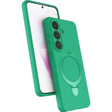 Buğz Samsung Galaxy S26 Regal Magsafe Standlı Kapak - Yeşil