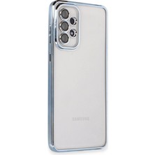 Buğz Samsung Galaxy A53 5g Kılıf Razer Lensli Silikon - Açık Mavi