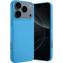 Buğz Iphone 17 Pro Nano Içi Kadife Silikon - Mavi