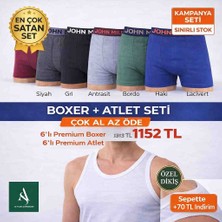 John Miles 6’lı Premium Boxer + 6’lı As Yıldız Premium Atlet Seti Çok Al Az Öde Kampanya