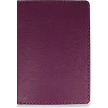 Najmaddin.com Newface Samsung Galaxy T220 Tab A7 Lite 8.7 Kılıf 360 Tablet Deri Kılıf - Mürdüm