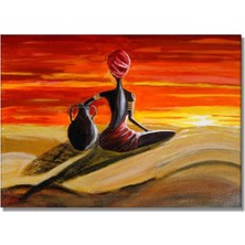 Şehzat Afrikalı Kadın Figürlü Tablolar, Insan Figürlü Duvar Tabloları