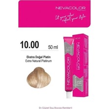 Nevacolor Tüp Boya 50ML. 10-00 Ekstra Doğal Platin
