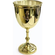 Ttt Çapa Desenli Pirinç Kadeh Bardak