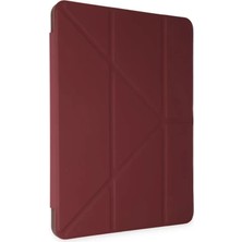 Najmaddin.com Newface iPad Air 4 10.9 Kılıf Kalemlikli Mars Tablet Kılıfı - Mürdüm