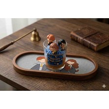 MG Truck Parts Harry Potter Mum ve El Yapımı Tabak Set Hediyelik (Soya Wax) Lavanta Kokulu (Koku Değişimi Yapılabilir)