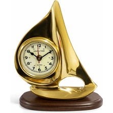 Zenvia Pirinç Yelkenli Gemi Masa Saati  ZNV-TTT3245