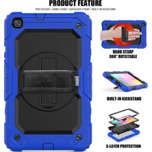 Najmaddin.com Newface Samsung Galaxy T290 Tab A 8 Kılıf Pars Tablet Kapak - Mavi