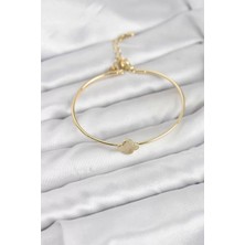 Uravas Store Yonca Model Gold Renk Kadın Bileklik - TJ-BB8232