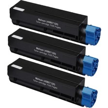 Melsan Oki B512DNW Toner Muadil Çipli 7000 Sayfa 3 Adet