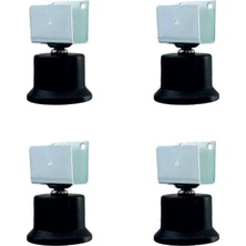 Uravas Store Bekleme Ayak U-Sunta - 50MM - Siyah 35X19 HKS281 - 4 Adet