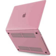 Uravas Store Macbook 13 2021 Macbook Buzlu Kapak - Pembe