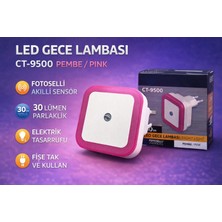 EyluX Shop Modern Sensörlü Mini LED Gece Lambası LED Spot Fotoselli Gece Lambası