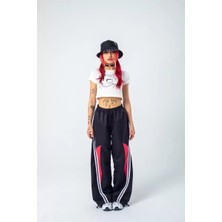 Dadya Milla Dadyaml Kırmızı Bloklu Paraşüt Pantolon 9561