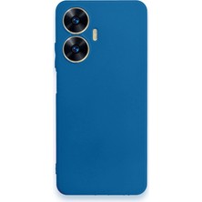 Buğz Realme C55 Kılıf First Silikon - Mavi