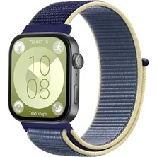 Uravas Store 4 Hasırlı Cırtcırtlı Kordon - Sarı-Lacivert