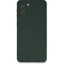 Buğz Samsung Galaxy S21 Plus Kılıf Nano Içi Kadife Silikon - Koyu Yeşil