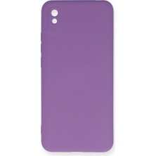 Buğz Xiaomi Redmi 9A Kılıf Nano Içi Kadife Silikon - Mor