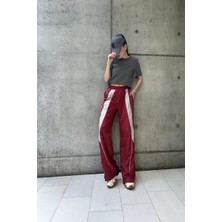 Dadya Milla Dadyaml Bloklu Bordo Paraşüt Pantolon 9561