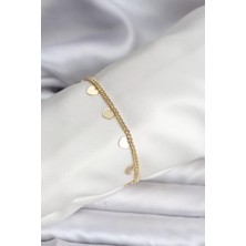 Uravas Store 14K Gold Renk Kaplama Kalpli Model cm Kadın Bileklik - TJ-BB8131