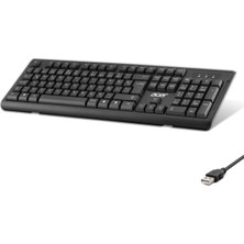 Uravas Store Kablolu Standart Klavye Q Sessiz Tuşlu Siyah OAK0A0