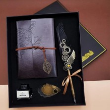 Uravas Store Tüylü Divit Hokka Kalem Seti Siyah