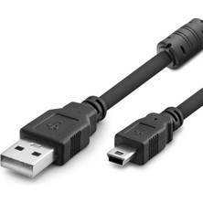 Uravas Store USB Mını V3/5pın To USB Kablo 5m Siyah HDX7520