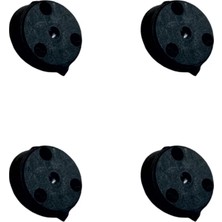 Uravas Store Açılı Ayak Aparatı Plastik - Sඈyah M8 HKS285 - 4 Adet