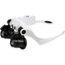 Uravas Store Kuyumcu Saat Onarım Için 10X-15X-20X25X Mercekli Gözlük Büyüteç 9892G-3A