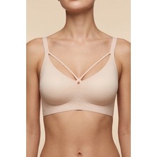 C&city Balensiz Dikişsiz Lazer Kesim Pedli Sütyen CC426 Pembe